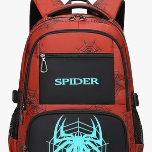 Spider Red and Black Backpack
